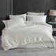 Lenjerie de pat albă damasc gros cu elastic, lux hotelier, pentru saltea 160x200 cm, Ralex Pucioasa
