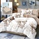 Lenjerie pat finet 6 piese flori si fundite animal print