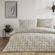 Set lenjerie de pat dublu Elyon TAC din bumbac 100 % ranforce, imprimeu lăcrămioare bleu și fluturi pastel