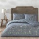 Lenjerie pat bumbac ranforce TAC Marwen linii gri 200x220