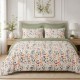 lenjerie de pat dublu cu elastic Rose Harmony cu trandafiri Cotton Pro Pucioasa bumbac ranforce premium model floral roz