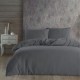 Lenjerie de pat dublu jacquard creponat, Nazenin Home, Grey