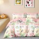 Lenjerie percale bumbac 100% cu imprimeu modern și căței, 4 piese