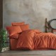 Lenjerie de pat dublu neagra cu textura geometrica in relief si nasturi decorativi