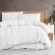 Lenjerie de pat jacquard ranforce, Clasy Home, design dungi - Arakis V8 verde