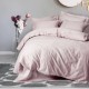 Lenjerie jacquard Cotton Box Demure Mink din bumbac satinat nuanta mink cu model floral tesut elegant