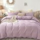 Lenjerie de pat percale albă, din bumbac 100%, set 4 piese, pat dublu, fabricată în România