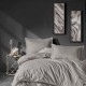 Lenjerie de pat premium satin de lux, Cotton Box, Stripe Ecru