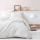 Lenjerie de pat premium satin de lux, Cotton Box, Stripe Ecru