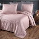 Lenjerie de pat Timeless antracit cu inscripție The dream is real, 6 piese, bumbac 100% satin de lux, ambalaj cadou