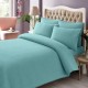 Lenjerie de pat bumbac 100% satinat TAC Stripe, alb, design cu dungi discrete, 6 piese