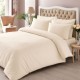 Lenjerie de pat bumbac 100% satinat TAC Stripe, alb, design cu dungi discrete, 6 piese