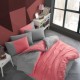 Lenjerie pat 1 persoana poplin percale, Hobby Home, Diamond Dusty Rose, Anthracite