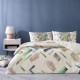 Lenjerie pat dublu bumbac ranforce, model geometric, TAC Rafael