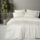 Lenjerie pat Riley Ecru CottonBox 200x220 cm cu broderie circulara si design modern