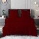 Llenjerie de pat din finet gri închis cu pliuri decorative, 6 piese