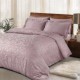 Lenjerie de pat TAC Jakar Brinley Lacivert, bumbac 100% satinat, design jacquard, nuanțe albastru, set 6 piese.