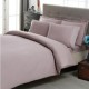 Lenjerie de pat neagră TAC Stripe, model cu dungi, set de 6 piese din bumbac satinat