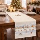 Napron Craciun Checo bumbac 100% verde-rosu cu carouri si accente festive