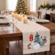 Napron Craciun Checo bumbac 100% verde-rosu cu carouri si accente festive