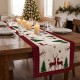 Napron Craciun Checo bumbac 100% verde-rosu cu carouri si accente festive