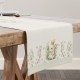 Napron Paste 40x200 cm bumbac 100%, model cu iepurași și floarea-soarelui – Club Cotton Mochi