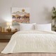 patura embosata TAC Tessra gri 220x240 cm groasa 500 gr mp utilizata ca patura sau cuvertura decorativa pentru pat