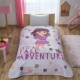 Lenjerie de pat Disney Frozen Forest pentru 1 persoană, set pique, 3 piese