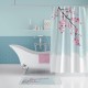 Covoras baie 3D cu ciucuri 50x80cm, Tropik Home, Sakura
