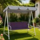 perna balansoar gradina negru 150x50x50 cm  doua segmente husa detasabila Oxford Ralex Pucioasa