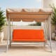 perna balansoar gradina negru 150x50x50 cm  doua segmente husa detasabila Oxford Ralex Pucioasa