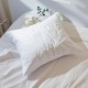 Perna hotel Luxury microgel 50x70 cm alba, ultra-pufoasa, pe pat minimalist