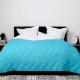 Pilota gri deschis lana 100% naturala Pucioasa 200x215 cm, fata damasc, confort si caldura pentru noptile reci de iarna