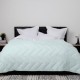 Pilota lila lana 100% naturala Pucioasa 180x210 cm, fata damasc, confort si caldura pentru noptile reci de iarna