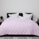 Pilota lila lana 100% naturala Pucioasa 200x215 cm, fata damasc, confort si caldura pentru noptile reci de iarna