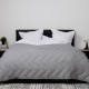 Pilota crem lana 100% naturala 200x215 cm, fata damasc, confort si caldura pentru noptile reci