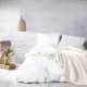 Pled cu ciucuri din bumbac 220x240cm Mona mustar