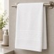 prosop alb bumbac 100 70x140 cm pentru corp cu bordura greceasca Ralex Pucioasa