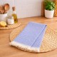 prosop bucatarie bumbac 100% peshtemal 30x50 cm colored gri antracit jacquard