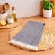 prosop bucatarie bumbac 100% peshtemal 30x50 cm colored roz jacquard