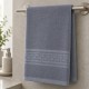 prosop gri inchis bumbac 100 50x90 cm pentru fata cu bordura greceasca Ralex Pucioasa