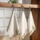 napron Paste 40x150 cm bumbac 100% Vinca cu iepuras si flori pastelate