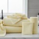 Prosop mov din bumbac 100% cu dungi decorative 50x90 cm