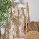 Prosop plaja XXL bumbac 100%, 100x180 cm, galben cu franjuri, ultra absorbant și compact.