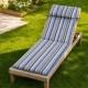 saltea sezlong gradina 60x190 cm pliabila albastru cu perna reglabila si husa detasabila Oxford
