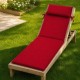 saltea sezlong gradina 60x190 cm pliabila albastru cu perna reglabila si husa detasabila Oxford