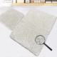Set 2 covorase baie bumbac Victoria Roz anti-alunecare cu fir rasucit