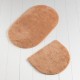 Set 2 covorase baie , Alessia Home, Colors of Oval Brick Red
