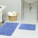 Set 2 covorase baie Tropik Home geometric antracit, din bumbac cu model embosat