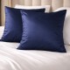 Cearceaf pat dublu 240x260 cm bumbac satinat premium Albastru First Choice